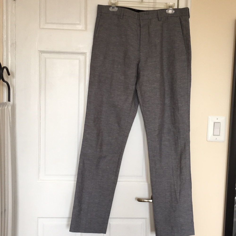 J Crew Factory Thompson Slim Linen Dress Pants